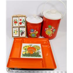 VINTAGE SERVER, CANISTERS AND MORE.