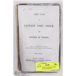 1846 THE LIFE OF CAPTAIN JOHN SMITH THE FOUNDER OF