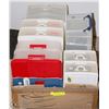 Image 1 : LARGE FLAT OF PLASTIC ORGANIZERS/STORAGE