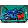 Image 1 : TOTE WITH TORCAN 4AMP CHARGER, EXTENSION CORDS &