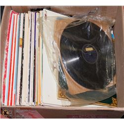 BOX OF RECORDS INCL. BARBARA STREISAND , KENNY