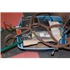 Image 1 : BOX OF MISC, TOOLS, WHEEL WRENCHES, ICE TONGS &