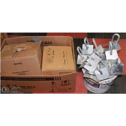 BOX WITH 500   3/8" , 1000 7/16" H CLIPS, 20+ BE
