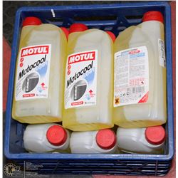 CASE OF 15 MOTUL 1L MOTOCOOL HYBRID TECH COOLANT.
