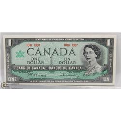 1967 CANADIAN UNCIRCULATED CENTENNIAL DOLLAR BILL