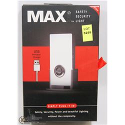 NEW MAX SECURITY LIGHT - SIMPLY PLUG IT IN!