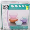Image 1 : NEW 10PC MULTI-COLOR BOWL SET