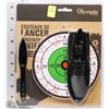 Image 1 : NEW OLYMPIA EDGE 3PC THROWING KNIVES W/ SHEATH AND