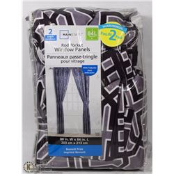 MAINSTAYS 2 ROD POCKET PANEL SET