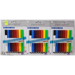 THREE SCRIBBLE STUFF 8 PACKS