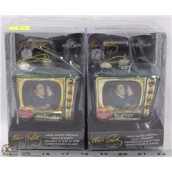 LOT OF TWO ELVIS PRESLEY HAND CRAFTED CHRISTMAS