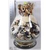 Image 1 : GLASS VASE FULL OF SEASHELLS