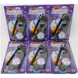 LOT OF 6PC BIC LUMINERE CANDLE LIGHTER