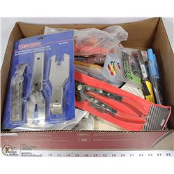 FLAT OF ASSORTED TOOLS AND MORE
