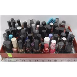 FLAT OF ASSORTED NAIL POLISH INCLUDING OPI