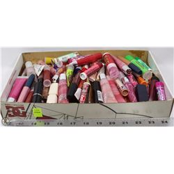 FLAT OF ASSORTED LIP BALMS AND LIP GLOSSES