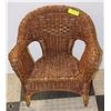 Image 1 : CHILDRENS WICKER ARMCHAIR