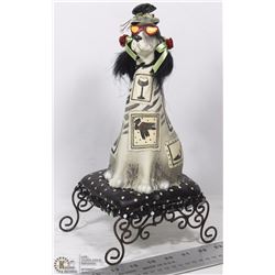 NEW POODLE ON A PILLOW FIGURINE 14" TALL