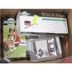 ELECTRIC SHOCK COLLAR WITH EXTRA COLLAR, WIRE &