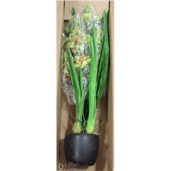 NEW POTTED SILK ORCHID PLANT 31" TALL