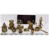 Image 1 : BOX W/ 10 COLLECTIBLE BRASS MINIATURES