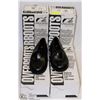 Image 1 : 4 NEW SETS OF BLACK OVER BOOTS SIZE 8-9