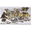 Image 1 : ESTATE FLAT OF SILVER WARE, CUPS AND ACCESSORIES