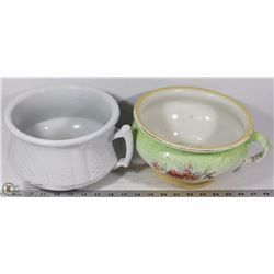 2 CHAMBER POTS.