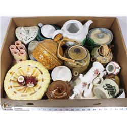 ESTATE FLAT OF TEAPOTS ETC