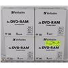 Image 1 : FOUR 5 PACKS DVD RAM DOUBLE SIDED DISCS