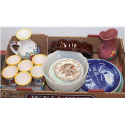 FLAT OF COLLECTIBLE DISHES & PLATES- JAPAN, WEST