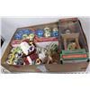 Image 1 : FLAT OF CHRISTMAS ORNAMENTS, NUT CRACKER AND MORE.