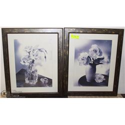 2 PICTURES IN FRAMES.