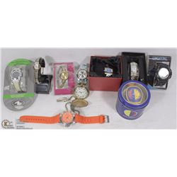 FLAT OF 10 NEW WATCHES - LADIES & MENS.