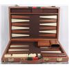 Image 1 : ATTACHÉ STYLE LEATHERETTE BACKGAMMON BOARD