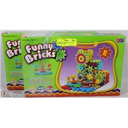 BUNDLE OF 2 NEW 81 PC  FUNNY BRICKS,BATTERY