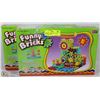 Image 1 : BUNDLE OF 2 NEW 81 PC  FUNNY BRICKS,BATTERY
