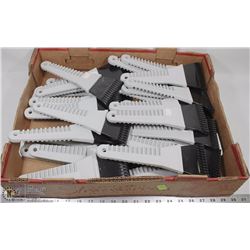 LARGE FLAT OF ICE SCRAPERS