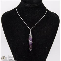 AMETHYST SNAKE WRAPPED CHAKRA SEMI PRECIOUS STONE