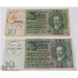 LOT OF 6 NAZI COINS FROM EARLY 1940'S