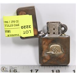 NAZI ZIPPO STYLE LIGHTER STAMPED RZ 1 944 GES
