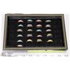 Image 1 : LOT OF 21 BRASS RINGS, DISPLAY NOT INCLUDED