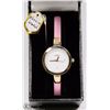 Image 1 : KEZZIE WATCH WITH PINK STRAP.