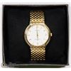 Image 1 : 'ORIENTAL' DIAMOND WATCH WITH GOLD TONE BRACELET