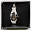 Image 1 : GENEVA STAINLESS WATCH WITH BLACK/GOLD FACE - NEW
