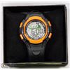 Image 1 : ORANGE DIGITAL WATCH WITH LIGHT.