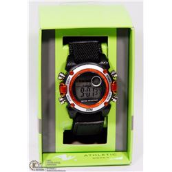 ATHLETIC WORKS DIGITAL WATCH WITH VELCRO STRAP
