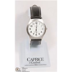 CAPRICE BY CARDINAL BRUSHED METAL WATCH WITH