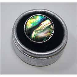 #17 - ROUND STATEMENT ABALONE RING