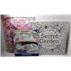 Image 1 : #5 - LOT OF 2 ADULT COLORING BOOKS & 24 STAEDTLER